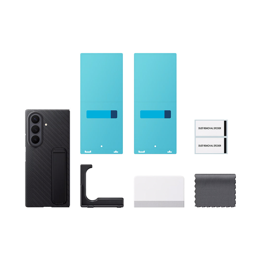 A Photo Of Samsung Galaxy Z Fold8 Ultra Carbon Standing Case