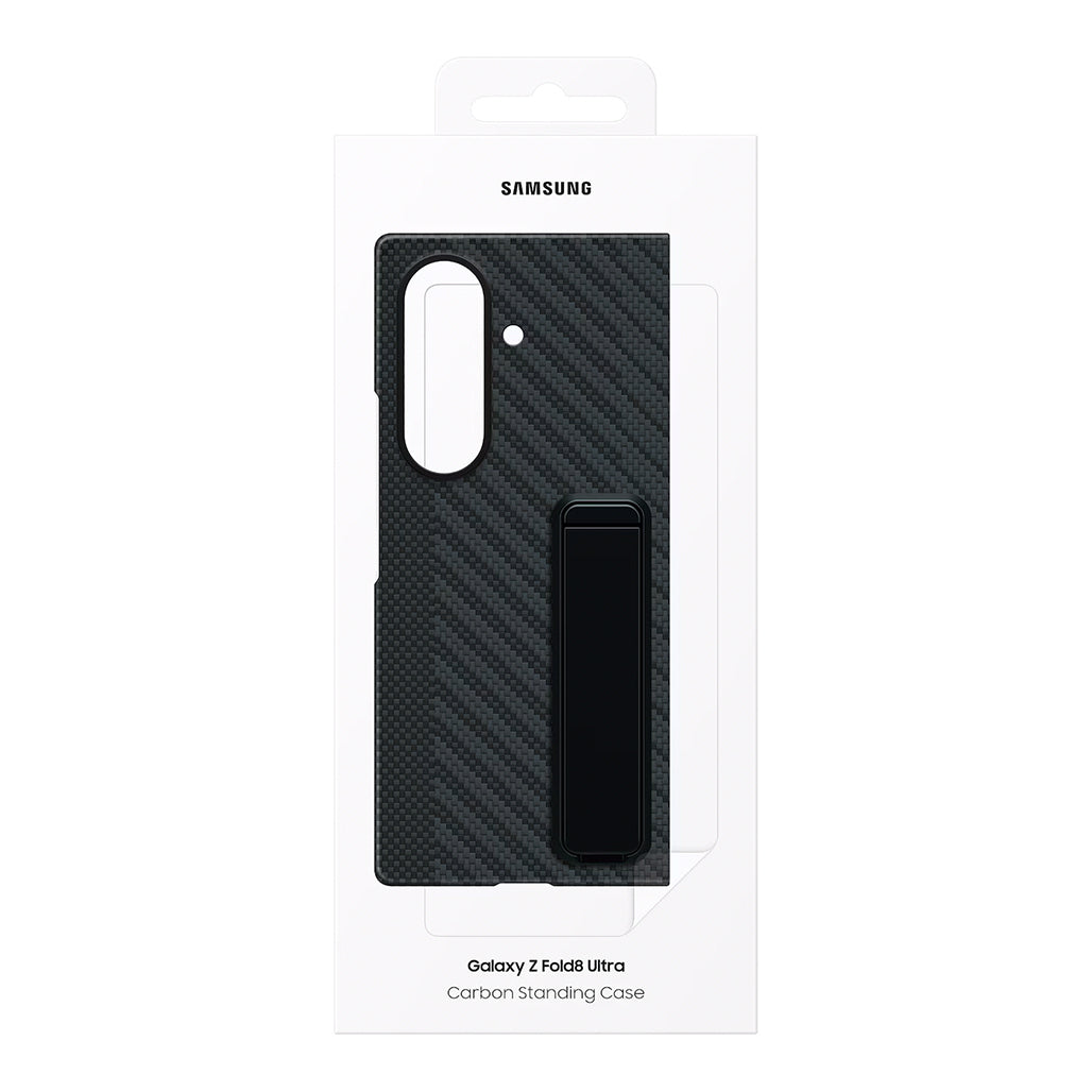 A Photo Of Samsung Galaxy Z Fold8 Ultra Carbon Standing Case