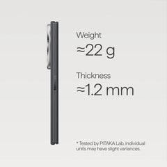 A Photo Of Pitaka Samsung Galaxy Z Fold8 Ultra Edge Case - 600D Black/Grey (Twill)