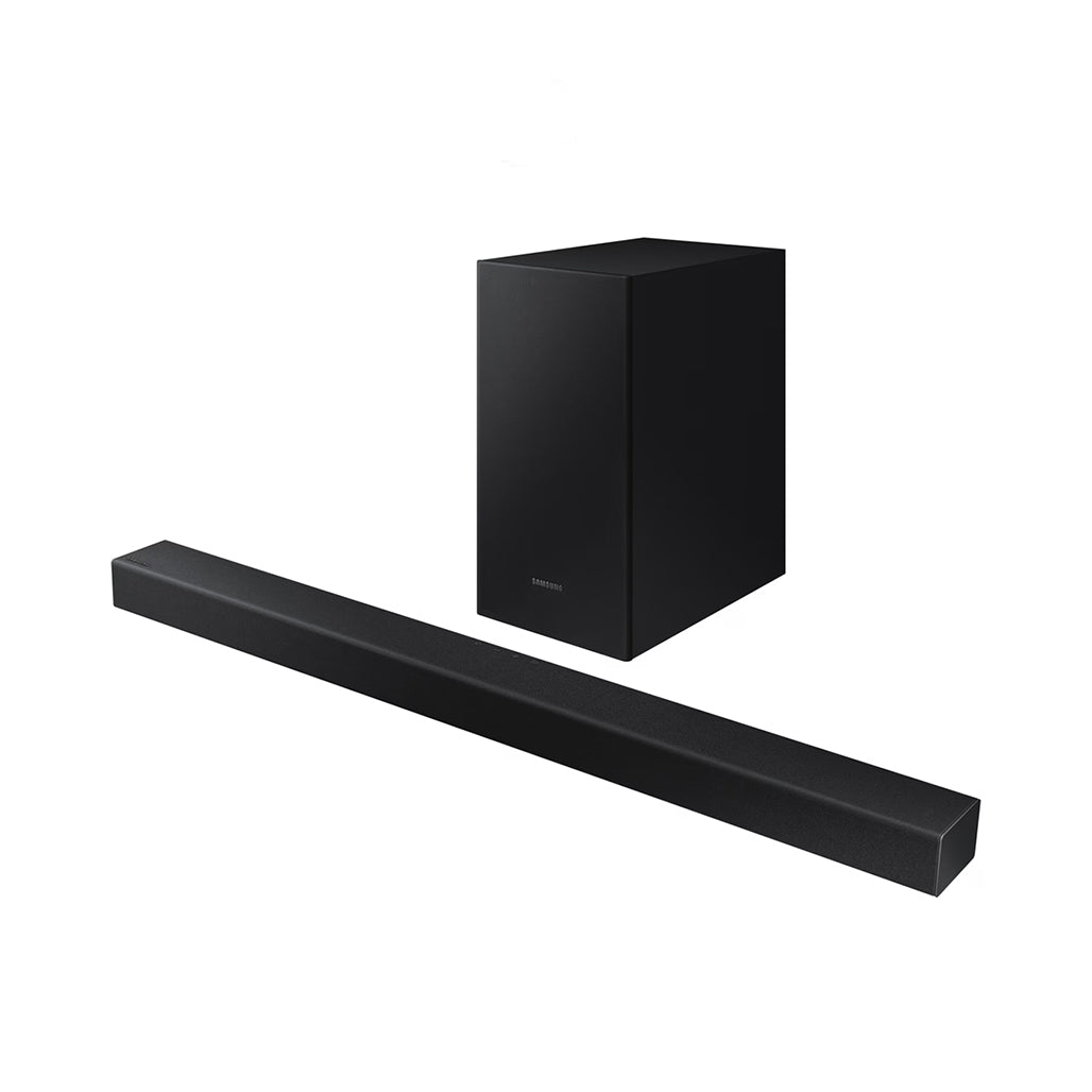 A Photo Of Samsung T420 - 2.1ch Soundbar with Wired Subwoofer & Game mode