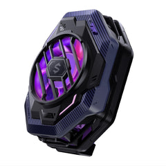A Photo Of Black Shark FunCooler 3 Pro Phone Cooler for Gaming – Semiconductor Heatsink with Sleep Timer, RGB, Bluetooth APP Control – Compatible with iOS/Android (67mm-88mm Width)