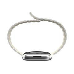 A Photo Of Mageasy SKIN Silicone Magnetic Apple Watch Band 44mm/45mm/49mm - White | Waterproof & Sweat-Resistant