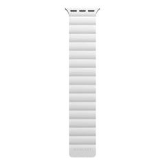 A Photo Of Mageasy SKIN Silicone Magnetic Apple Watch Band 38mm/40mm/41mm - White | Waterproof & Sweat-Resistant