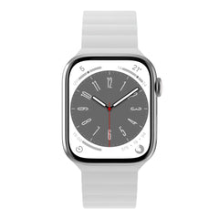 A Photo Of Mageasy SKIN Silicone Magnetic Apple Watch Band 38mm/40mm/41mm - White | Waterproof & Sweat-Resistant