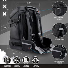 A Photo Of Sklon Ski Boot Bag 55-65L Waterproof Backpack