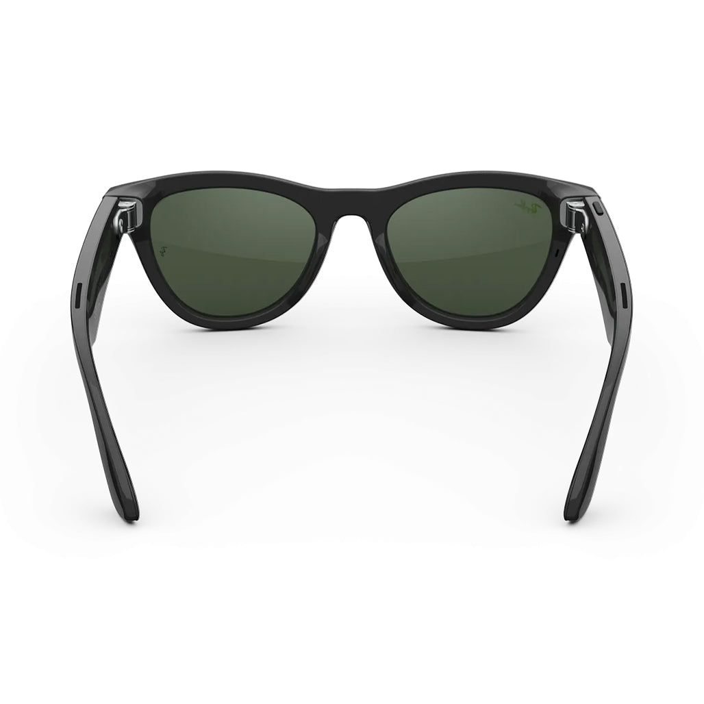 A Photo Of Ray-Ban Meta Skyler (Gen 2) Smart Glasses - Shiny Black/Clear to Graphite Green Transitions