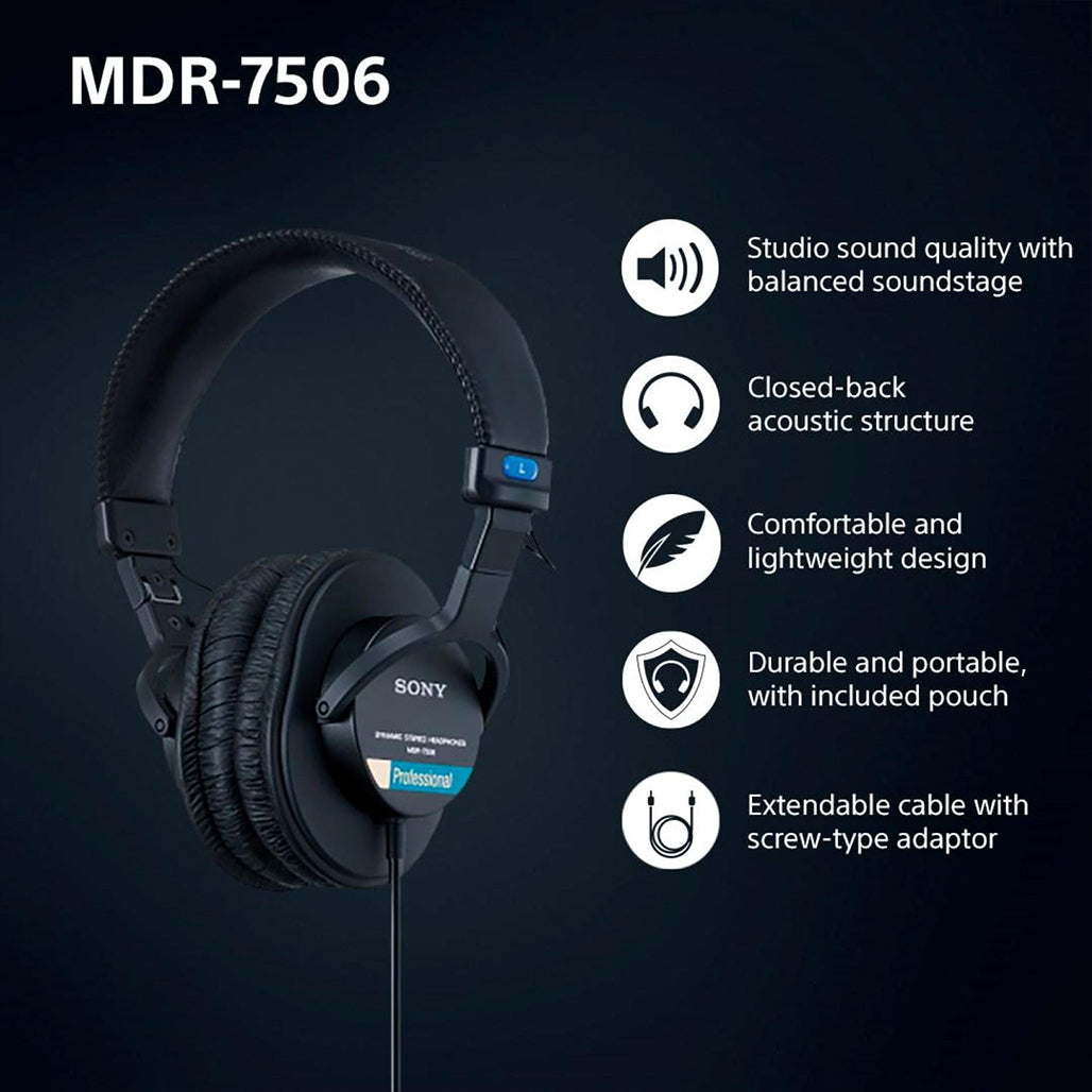 A Photo Of Sony MDR-7506 - Stereo professional headphones