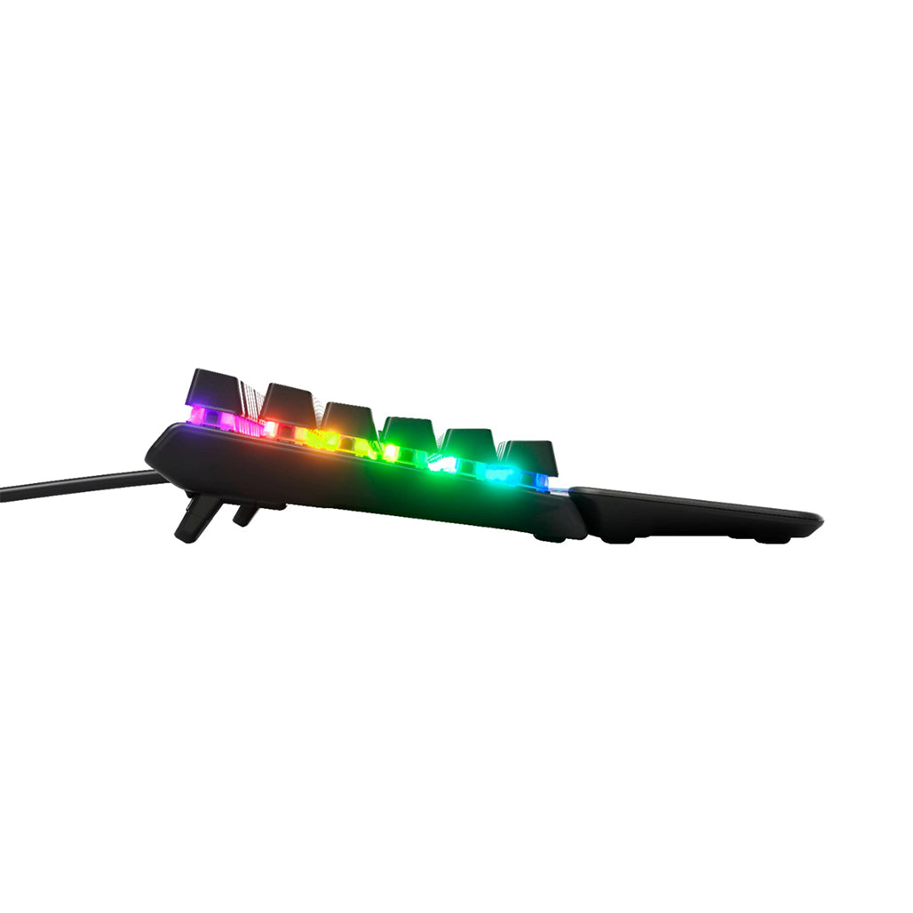 A Photo Of SteelSeries Apex Pro - Adjustable Mechanical Switch Full-Size Wired Gaming Keyboard with OLED Display