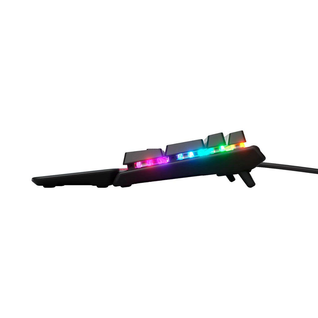A Photo Of SteelSeries Apex Pro - Adjustable Mechanical Switch Full-Size Wired Gaming Keyboard with OLED Display