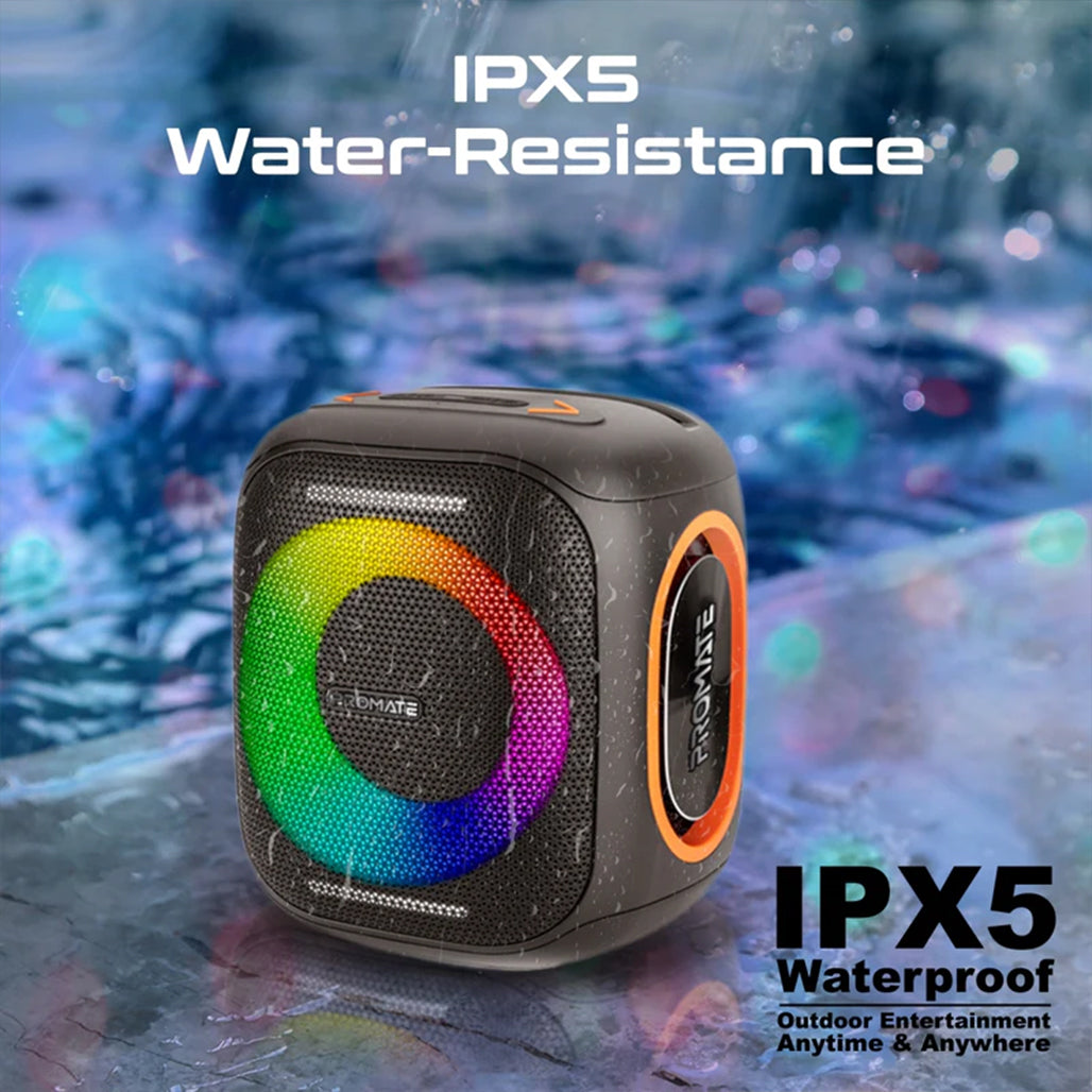 A Photo Of Promate Strike-40 - LumiSound™ HD 40W Portable Bluetooth Speaker