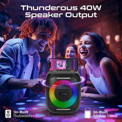 A Photo Of Promate Strike-40 - LumiSound™ HD 40W Portable Bluetooth Speaker