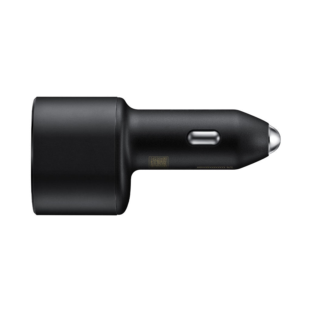 A Photo Of Samsung Super Fast Dual Car Charger (45W+15W) | EP-L5300XBEGWW | USB-C and USB-A Ports