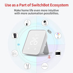 A Photo Of SwitchBot 4 in 1 Hub Gen 2 | Smart Hygrometer, Scene Launch Buttons, and Smart Alerts