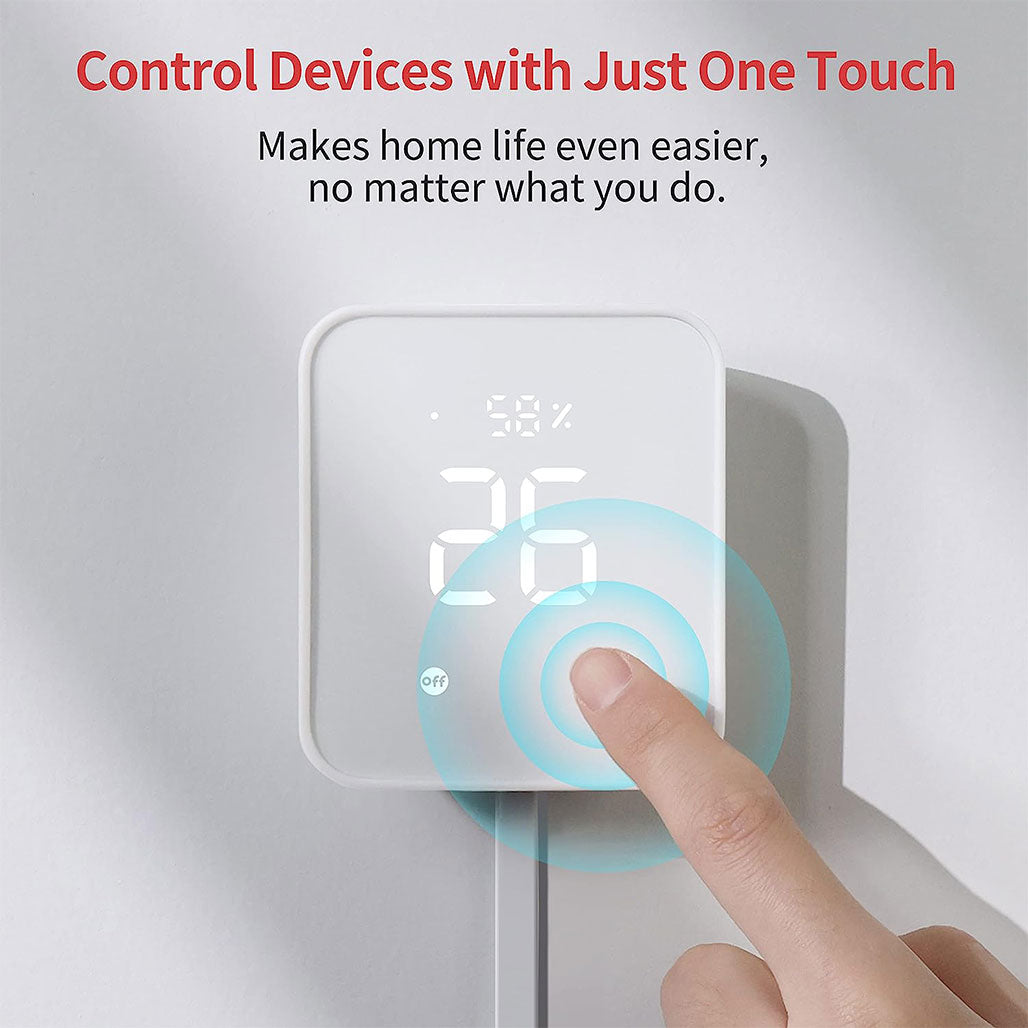 A Photo Of SwitchBot 4 in 1 Hub Gen 2 | Smart Hygrometer, Scene Launch Buttons, and Smart Alerts