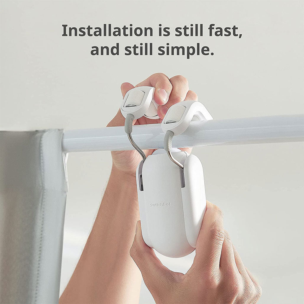 A Photo Of SwitchBot Curtain (Rod 2) W0701600 | Smart Curtain Opener for U-Shaped Rails
