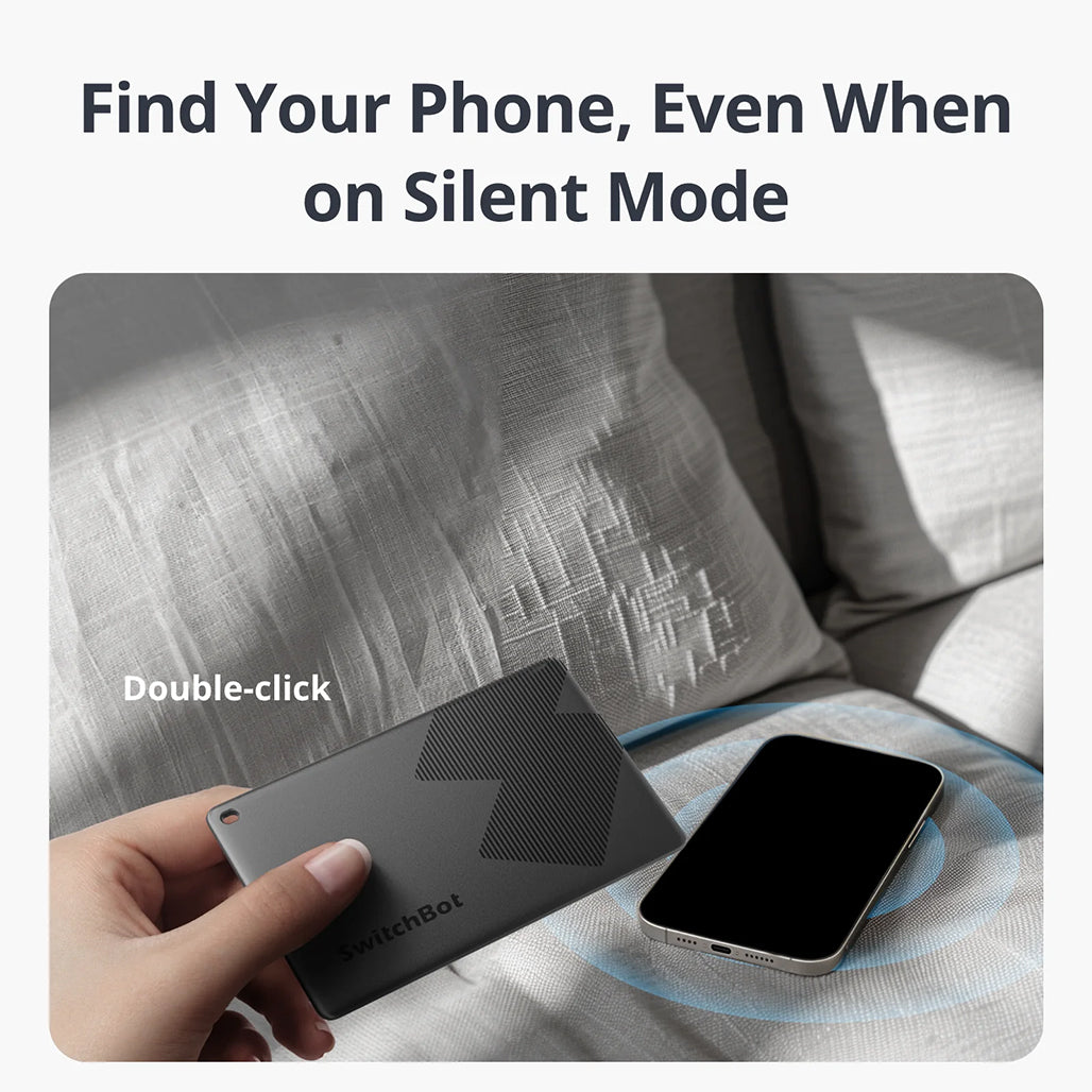 A Photo Of SwitchBot Wallet Finder Card – Ultra-Slim Smart Tracker with Apple Find My & NFC