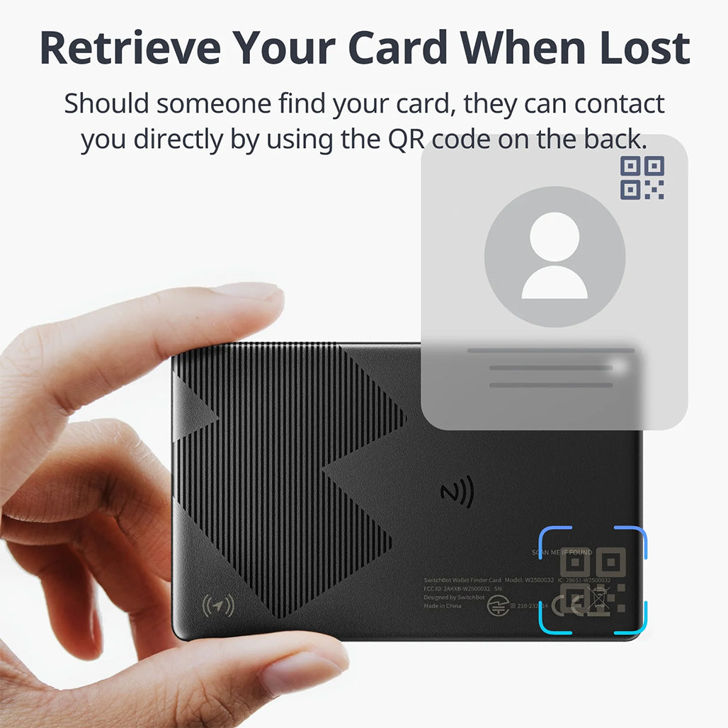 A Photo Of SwitchBot Wallet Finder Card – Ultra-Slim Smart Tracker with Apple Find My & NFC