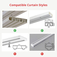 A Photo Of SwitchBot Curtain (U Rail) SWITCHBOT-41-WH | Smart Curtain Opener for U-Shaped Rails