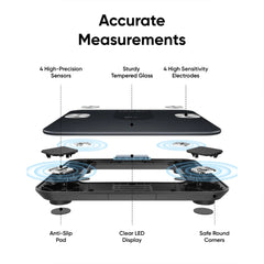 A Photo Of eufy Smart Bluetooth Body Fat Scale A1 – Digital Bathroom Scale with 12 Body Metrics, Fitness Composition Analyzer, Black