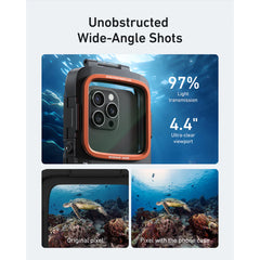 A Photo Of TELESIN Waterproof Underwater Diving Phone Case