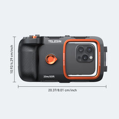 A Photo Of TELESIN Waterproof Underwater Diving Phone Case