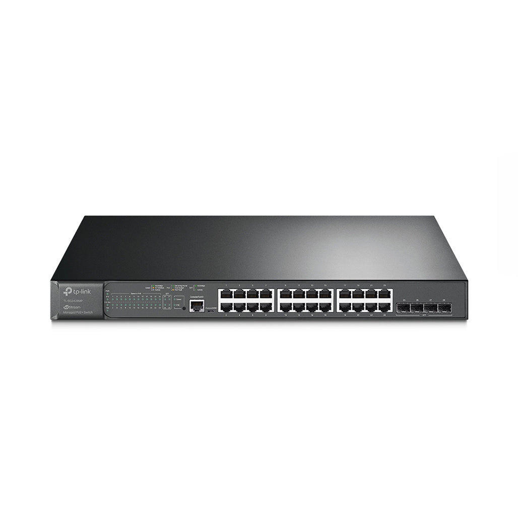 A Photo Of TP-Link TL-SG3428MP - JetStream 28-Port Gigabit L2+ Managed Switch with 24 PoE+ Ports