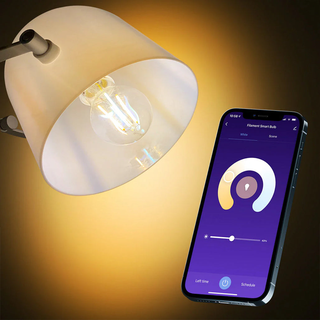 A Photo Of Tellur WiFi Smart Filament Bulb E27 6W Clear