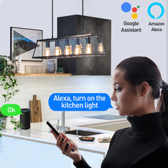 A Photo Of Tellur WiFi Smart Filament Bulb E27 6W Amber