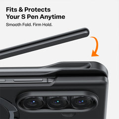 A Photo Of TORRAS Ostand Spin Magnetic Case for Samsung Z Fold 7 - Includes 2 Screen Protectors