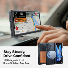 A Photo Of TORRAS Ostand Spin Magnetic Case for Samsung Z Fold 7 - Includes 2 Screen Protectors