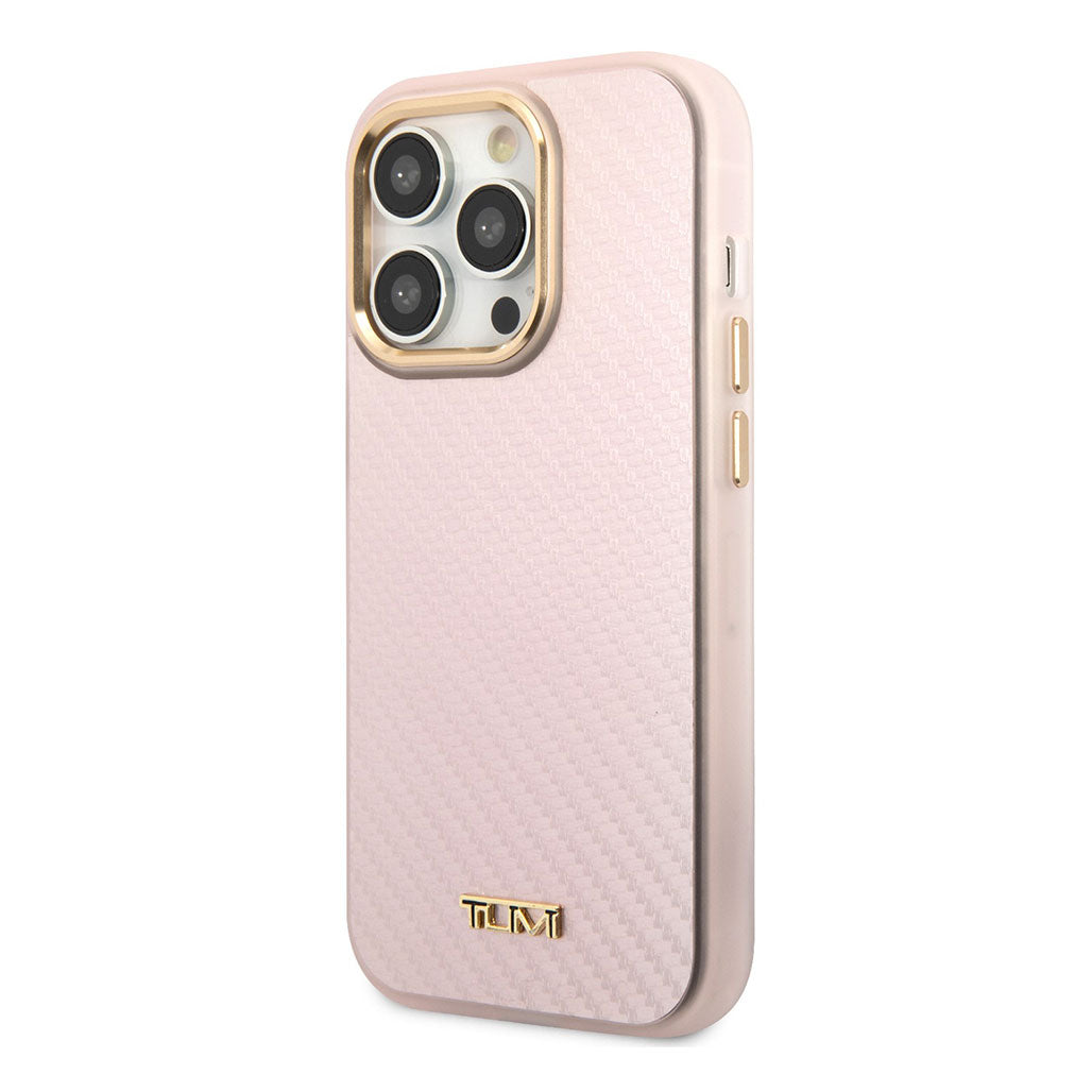 A Photo Of Tumi HC Aluminum Carbon Pattern Case for iPhone 14 Pro Max