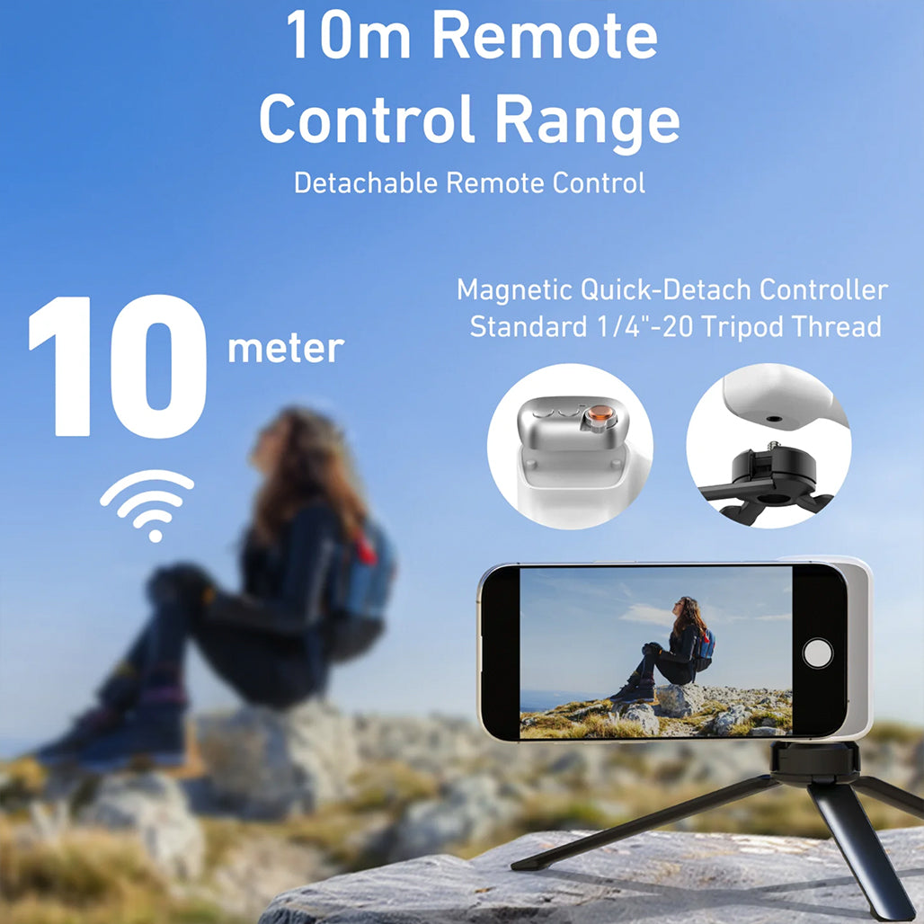 A Photo Of Telesin Fun Shot Magnetic Phone Grip – Ultra-Strong N52 Magnets, Ergonomic Handheld Design with telesin original light
