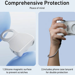 A Photo Of Telesin Fun Shot Magnetic Phone Grip – Ultra-Strong N52 Magnets, Ergonomic Handheld Design with telesin original light