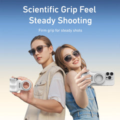 A Photo Of Telesin Fun Shot Magnetic Phone Grip – Ultra-Strong N52 Magnets, Ergonomic Handheld Design with telesin original light