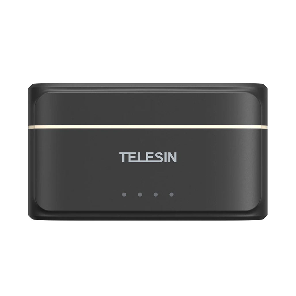 A Photo Of TELESIN Wireless Lavalier Microphone with Noise Cancellation & USB-C Compatibility – 200M Range, 18H Battery Life