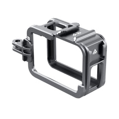 A Photo Of TELESIN Aluminum Protective Cage for GoPro Hero 13 – Full Body Housing with Cold Shoe Mount, HDMI/USB Access, Quick Release Compatible