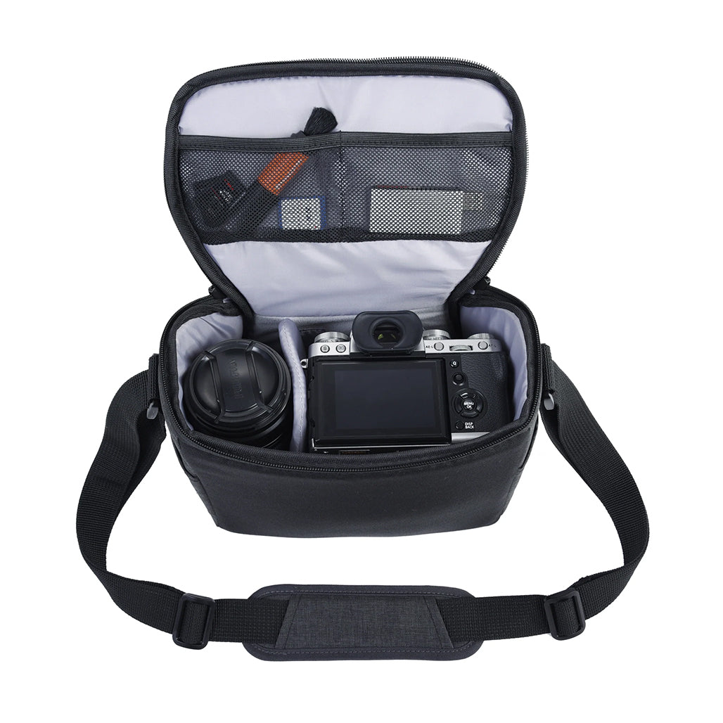 A Photo Of Vanguard Vesta Aspire 21 - Gray DSLR Camera Shoulder Bag – Compact & Lightweight Photography Gear Case