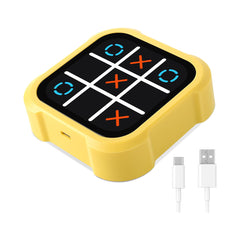 A Photo Of Electronic 4-in-1 Tic Tac Toe Puzzle Console – Handheld Travel Game for Kids & Adults, Brain Training & Memory Challenge Toy