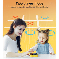 A Photo Of Electronic 4-in-1 Tic Tac Toe Puzzle Console – Handheld Travel Game for Kids & Adults, Brain Training & Memory Challenge Toy
