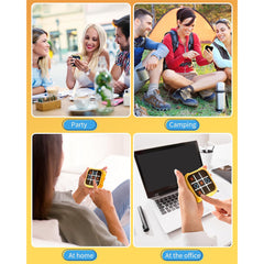 A Photo Of Electronic 4-in-1 Tic Tac Toe Puzzle Console – Handheld Travel Game for Kids & Adults, Brain Training & Memory Challenge Toy