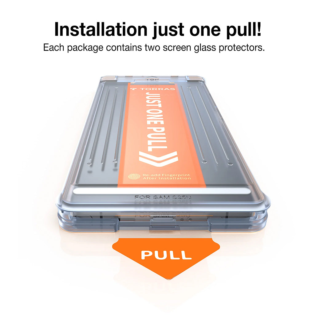A Photo Of Torras Install Master Tempered Glass for Samsung S25 Ultra – Ultimate Protection & Clarity