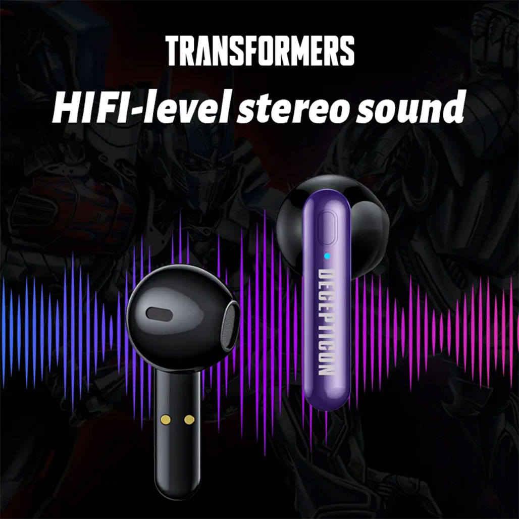 A Photo Of Transformers TF-T03 - Bluetooth 5.3 TWS Wireless Gaming Earphones