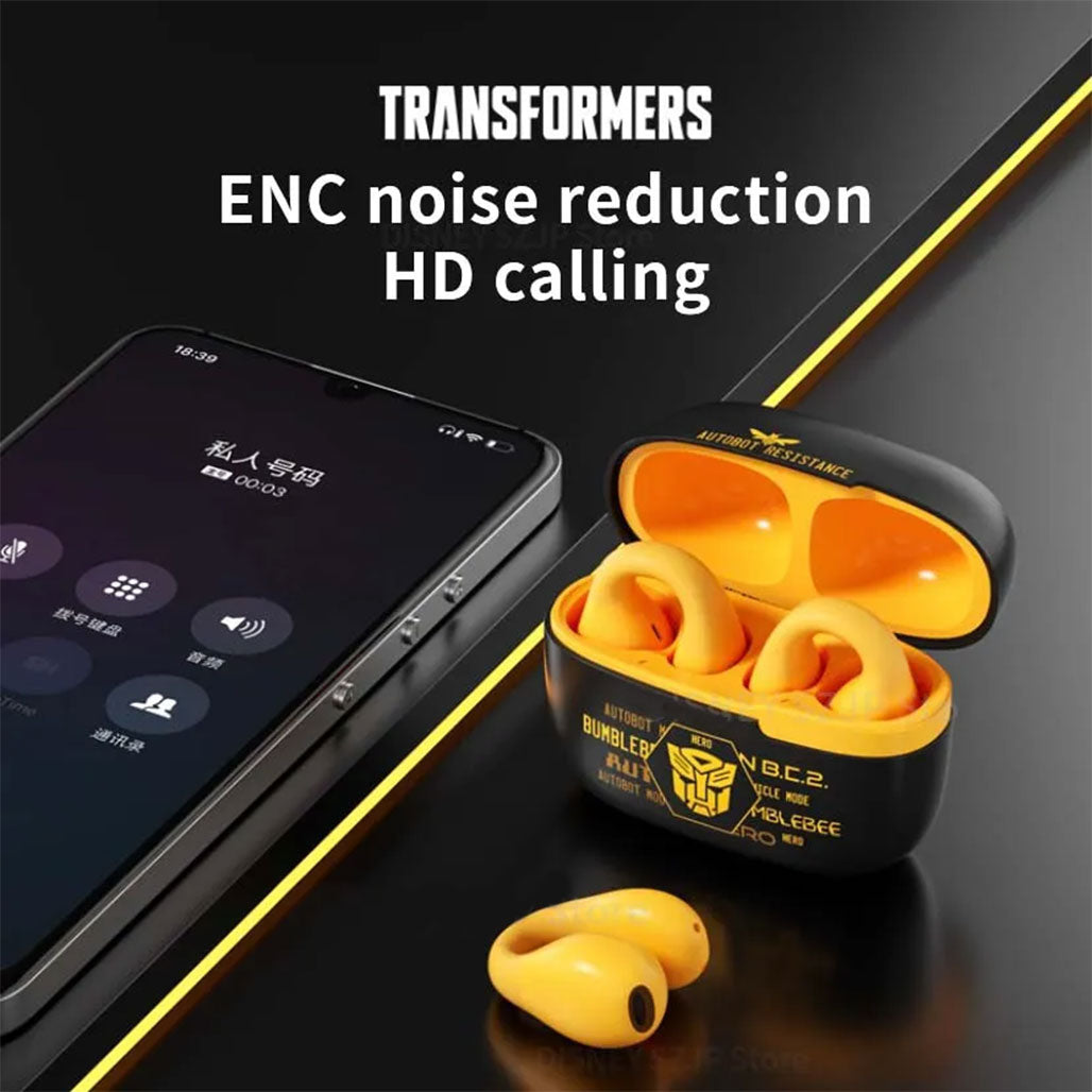 A Photo Of Transformers TF-T05 - Bluetooth 5.3 TWS Wireless Gaming Headset
