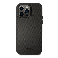 A Photo Of Tumi HC Leather With Magsafe Embossed Balistic Pattern Case for iPhone 14 Pro