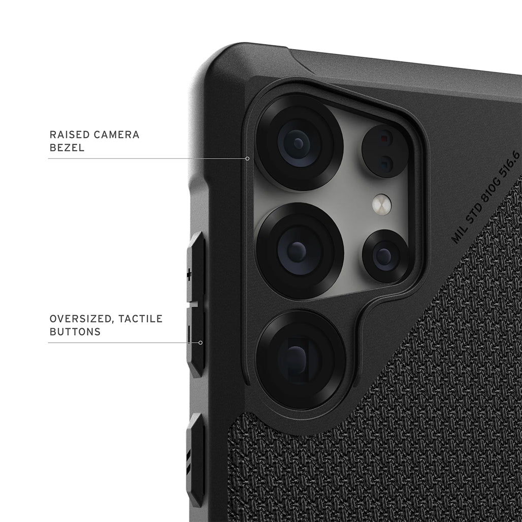 A Photo Of UAG Metropolis LT Galaxy S25 Ultra Case - Kevlar Black