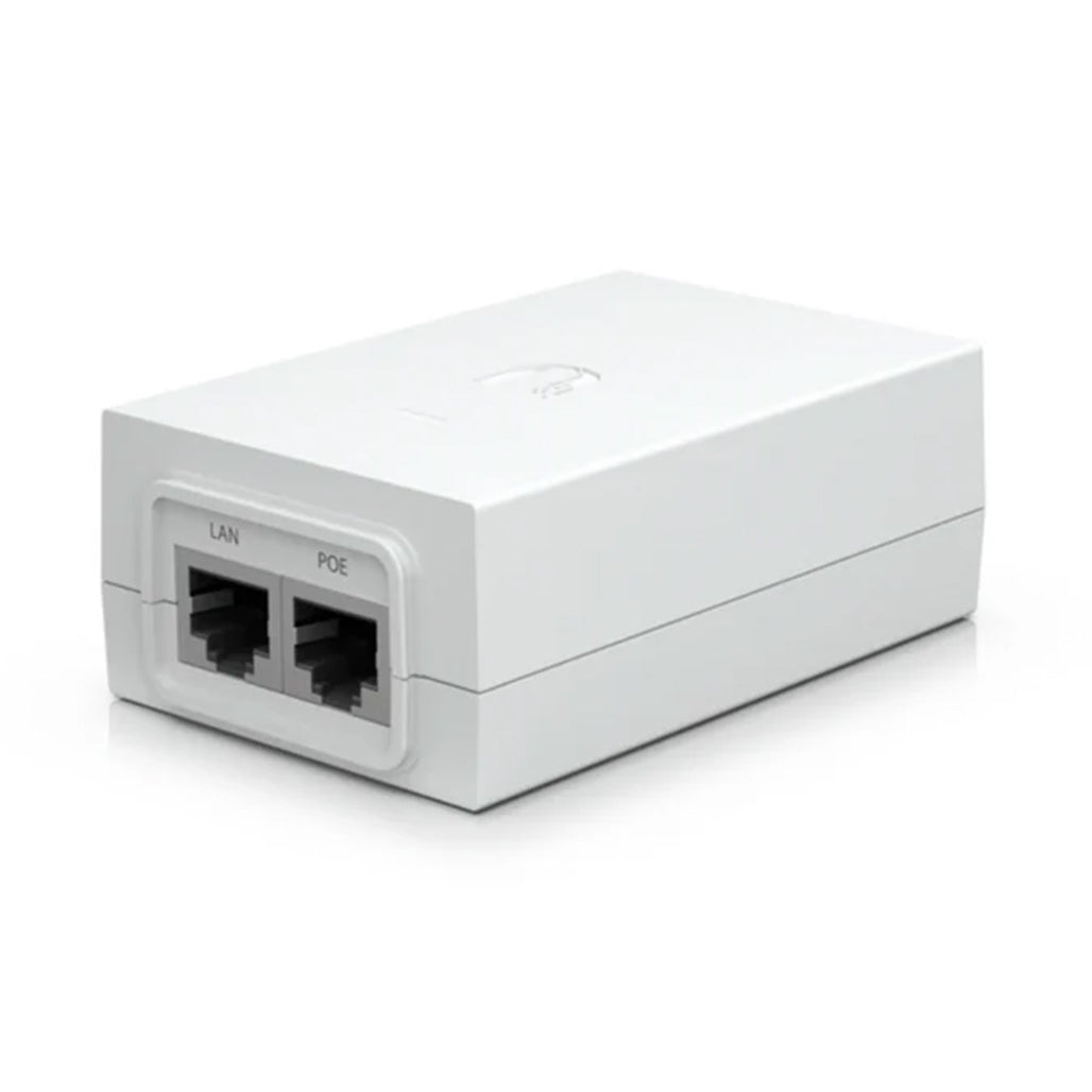 A Photo Of Ubiquiti POE Adapter Gigabit 24V 1.25A (30W) | POE-24-30W-G-WH | High Efficiency Power over Ethernet