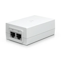 A Photo Of Ubiquiti POE Adapter Gigabit 24V 1.25A (30W) | POE-24-30W-G-WH | High Efficiency Power over Ethernet