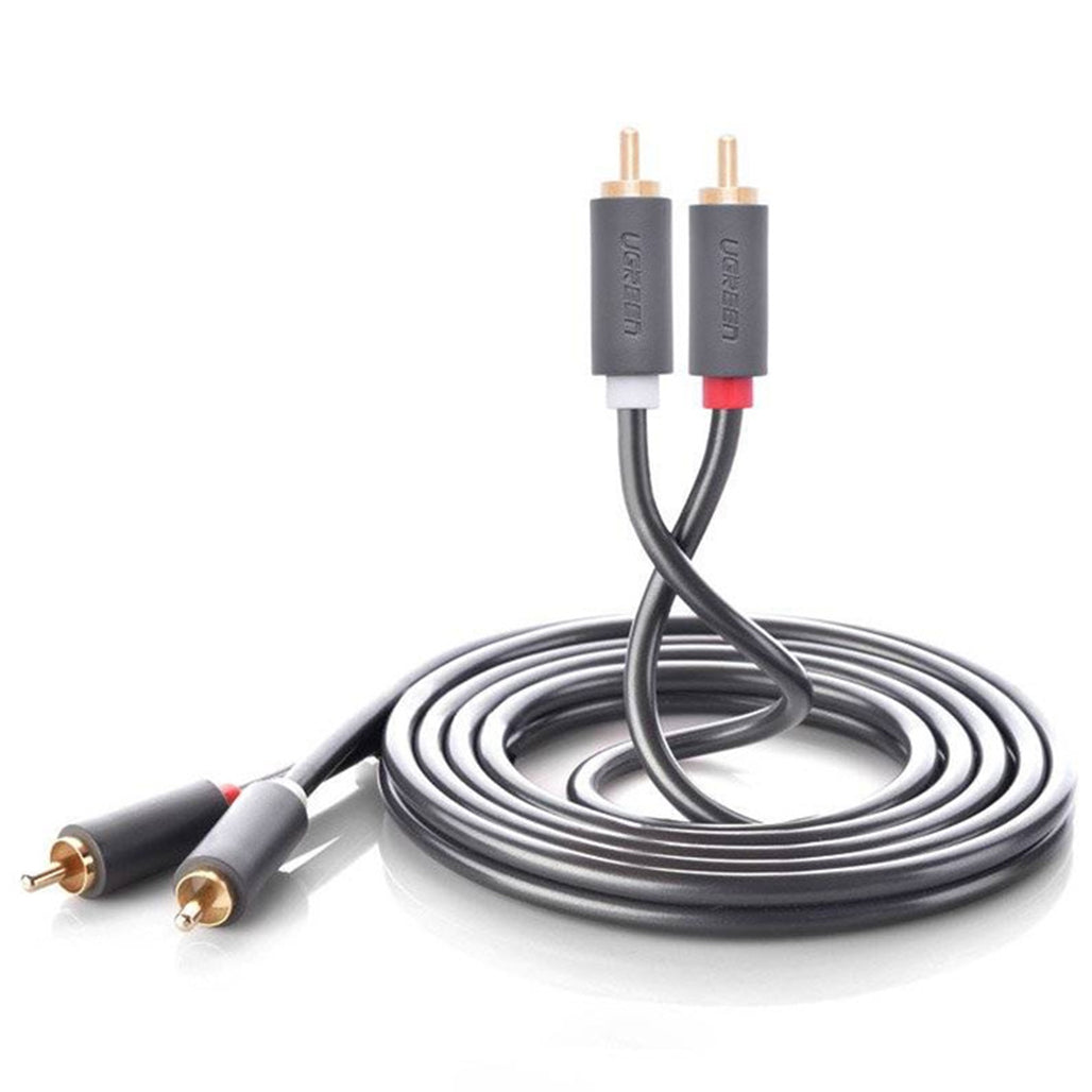 A Photo Of UGREEN 2RCA Stereo Audio Cable 2m Gray