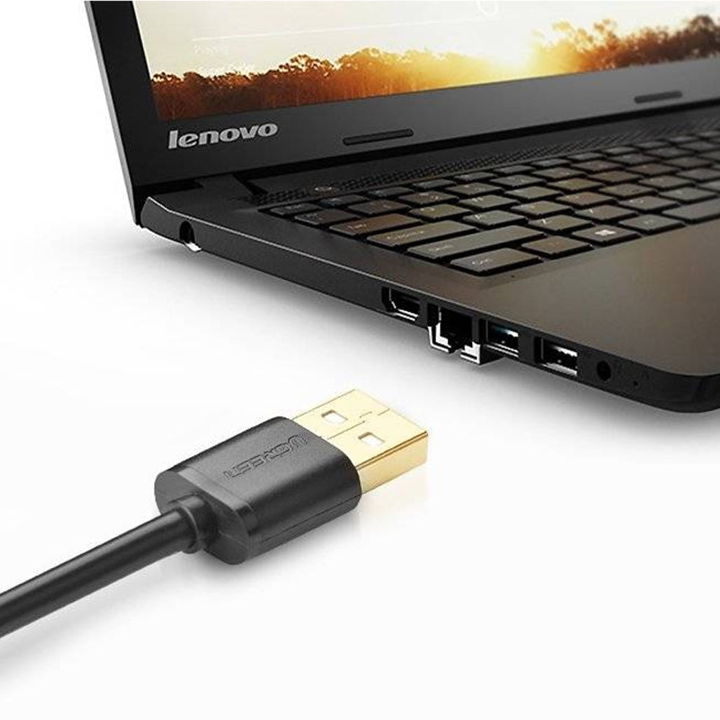 A Photo Of UGREEN USB 2.0 Extension Cable USB-A Male to USB-A Female 2m Black