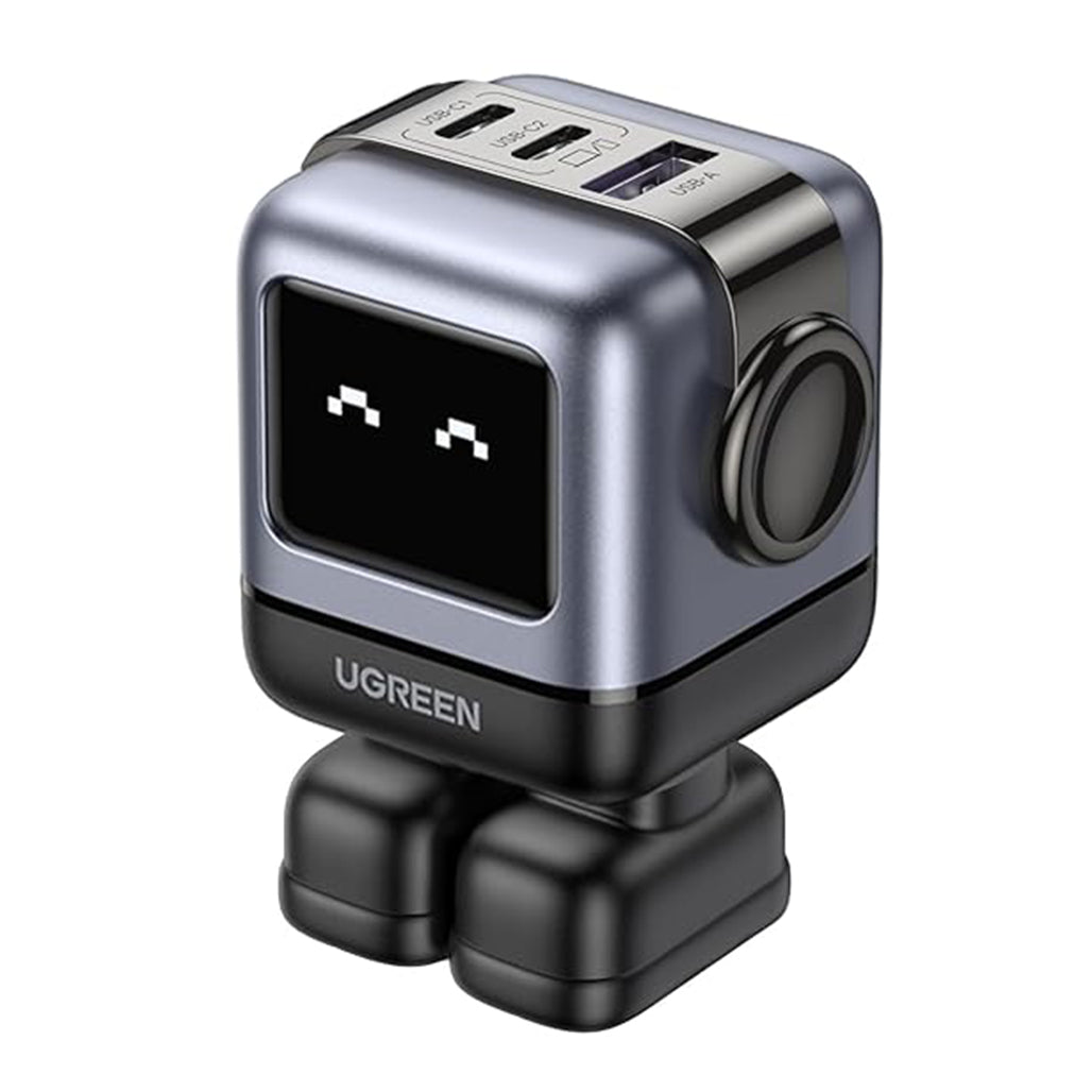 A Photo Of UGREEN Uno 65W GaN USB-C Charger Robot Design 3-Port